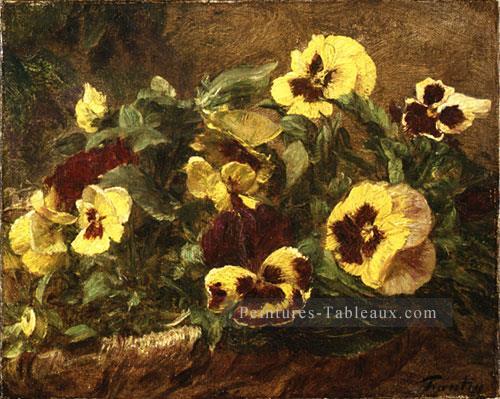 Pensées 1903 peintre de fleurs Henri Fantin Latour Peintures à l'huile